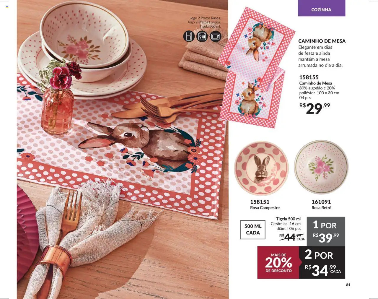 Avon Folheto - válido de 26.09.2025 | Página: 81 | Produtos: Mesa, Algodão, Tigela