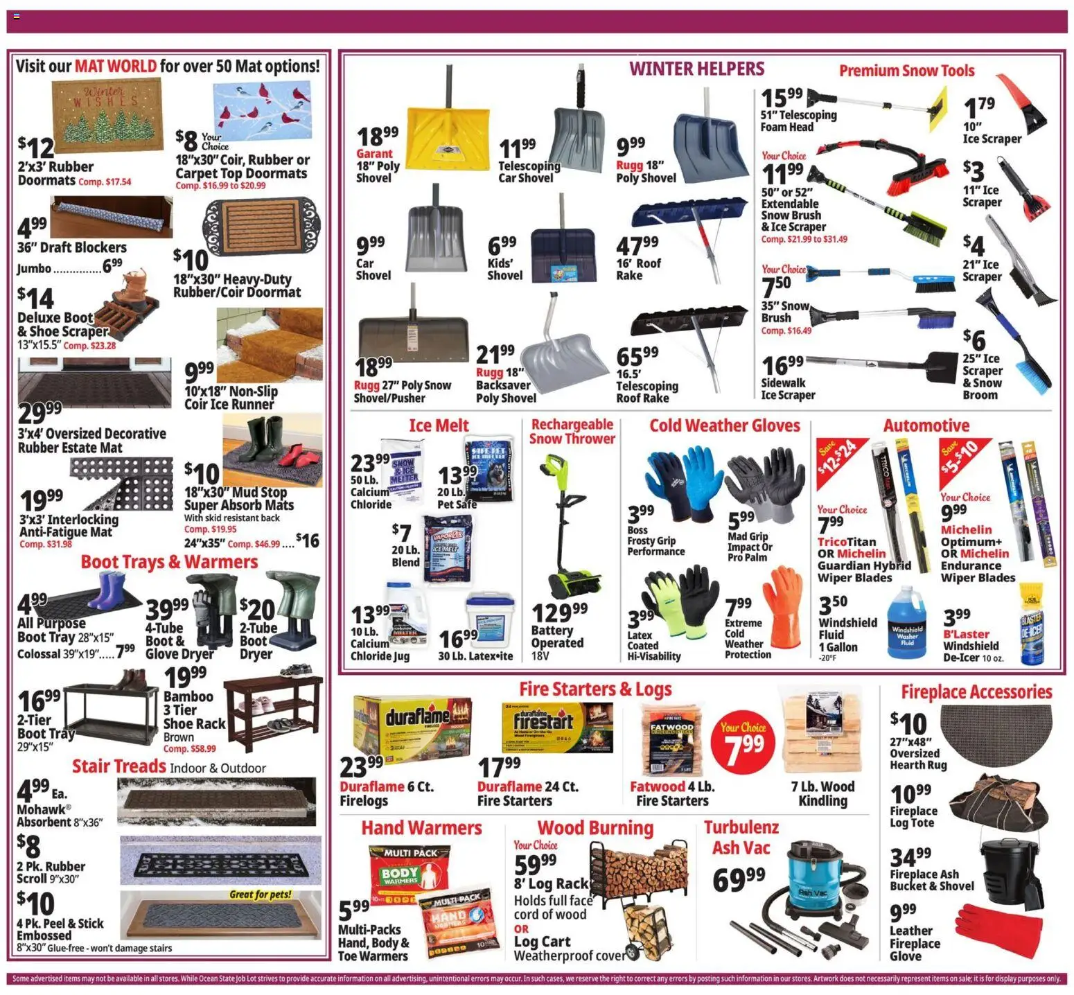 Ocean State Job Lot Weekly Ad - valid from 01.01.2026 | Page: 2 | Products: Safe, Battery, Carpet, Doormat