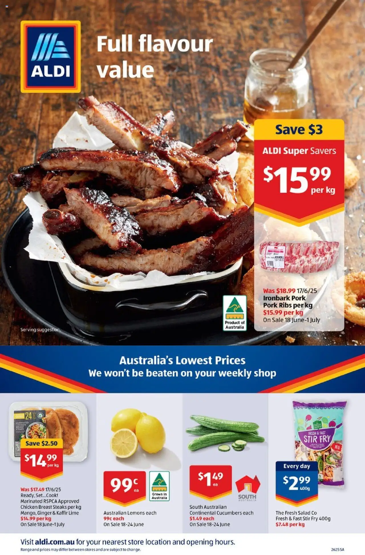 Aldi catalogue - valid from 25.06.2025 | Page: 30 | Products: Ginger, Chicken, Pork, Salad