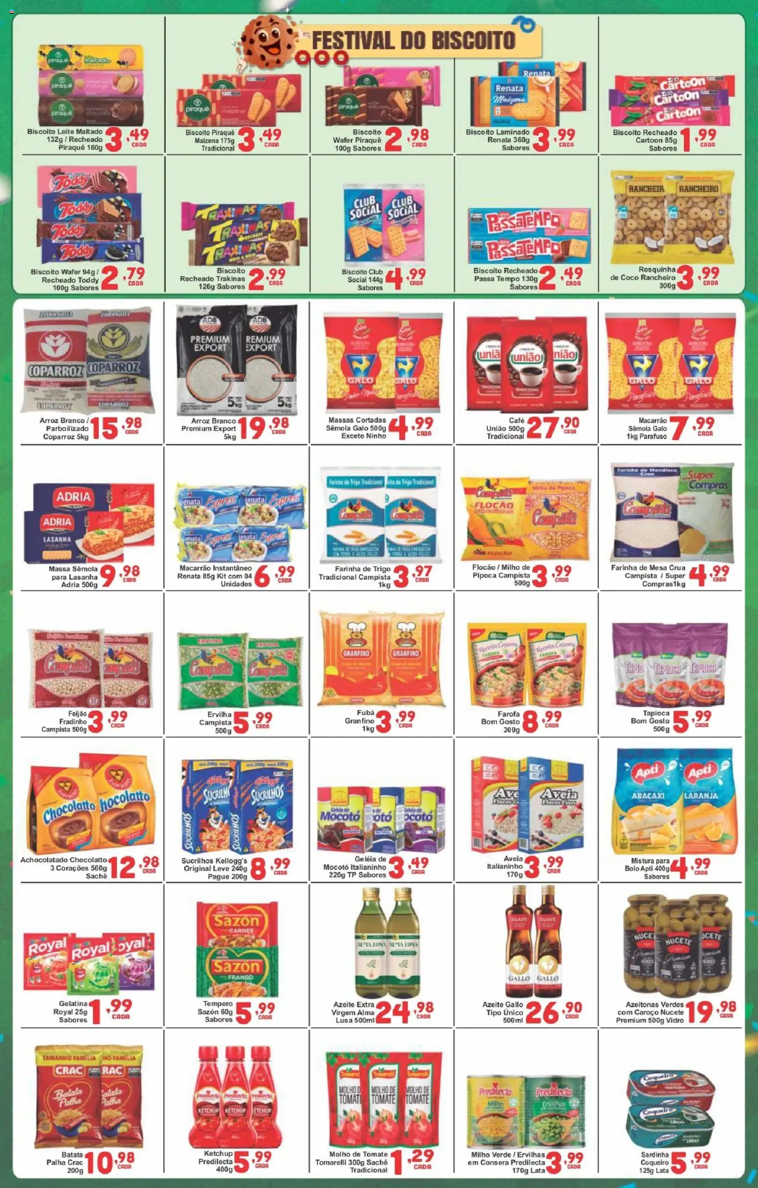 Rede Super Compras Folheto - válido de 31.01.2026 | Página: 2 | Produtos: Bolo, Flocos, Macarrão instantâneo, Pipoca