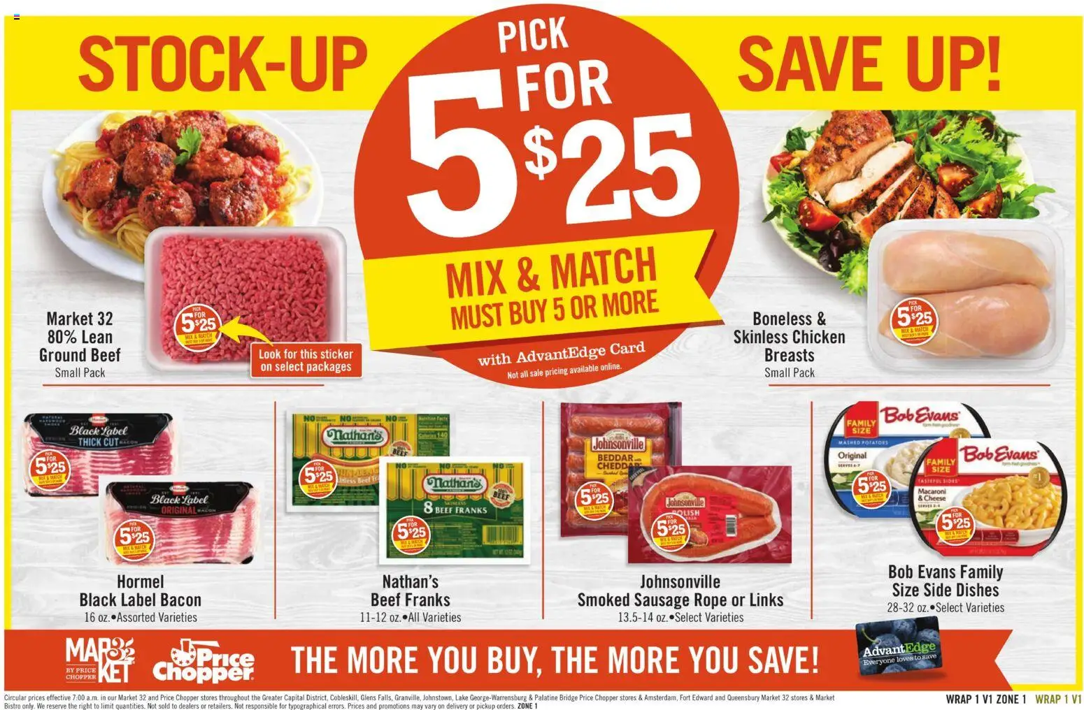 Price Chopper Weekly Ad - valid from 15.02.2026 | Page: 13 | Products: Cheese, Beef, Potatoes, Sausage