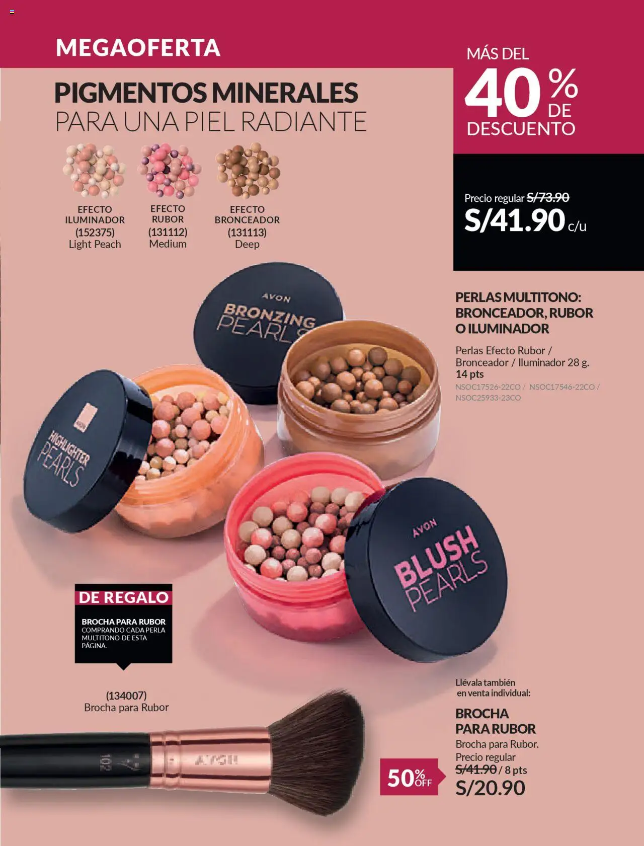 Catálogo Avon válido desde 11.08.2025 | Página: 234 | Productos: Brocha, Bronceador, Rubor