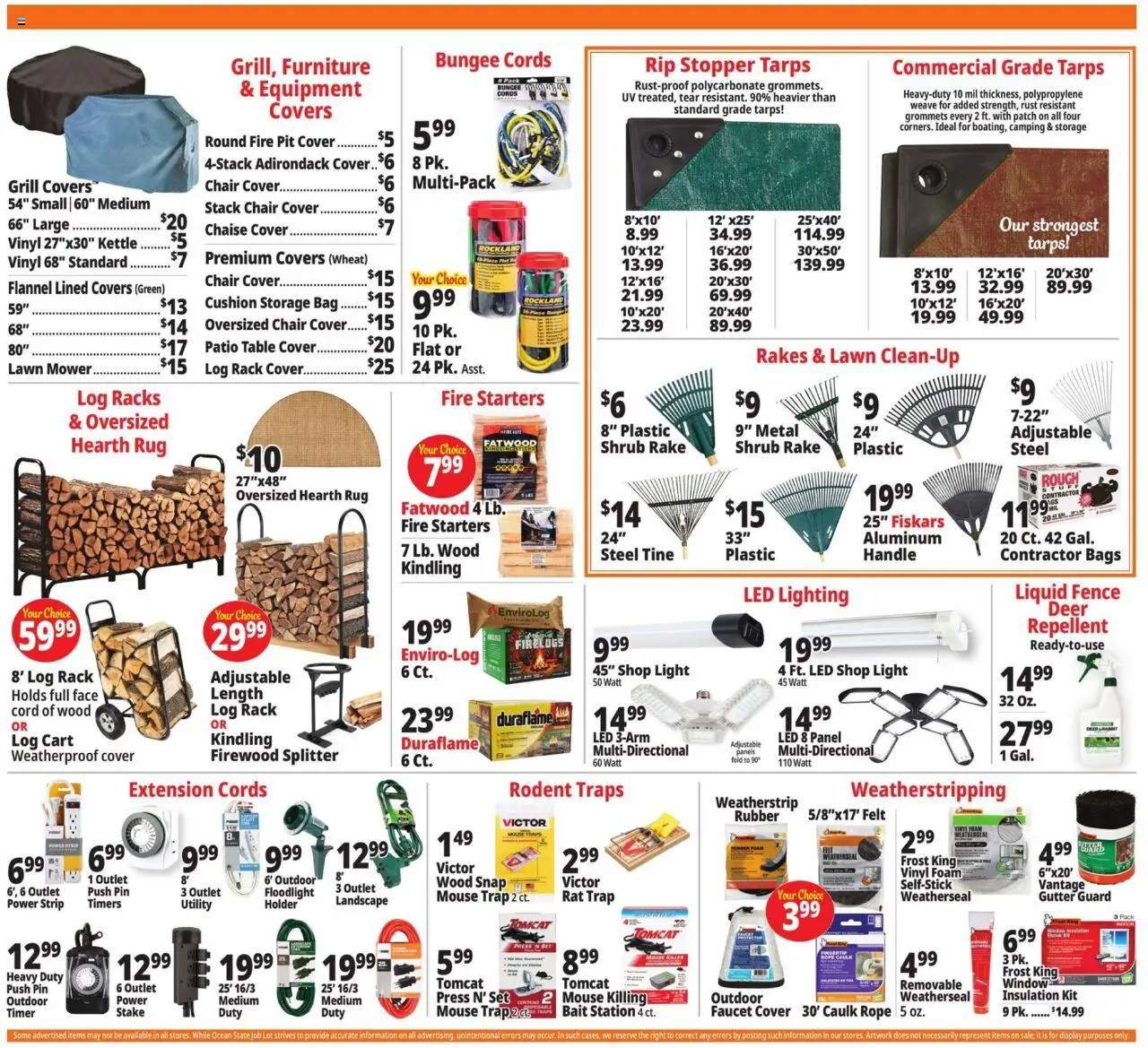 Ocean State Job Lot Weekly Ad - valid from 09.10.2025 | Page: 4 | Products: Lawn Mower, Pin, Grill, Kettle