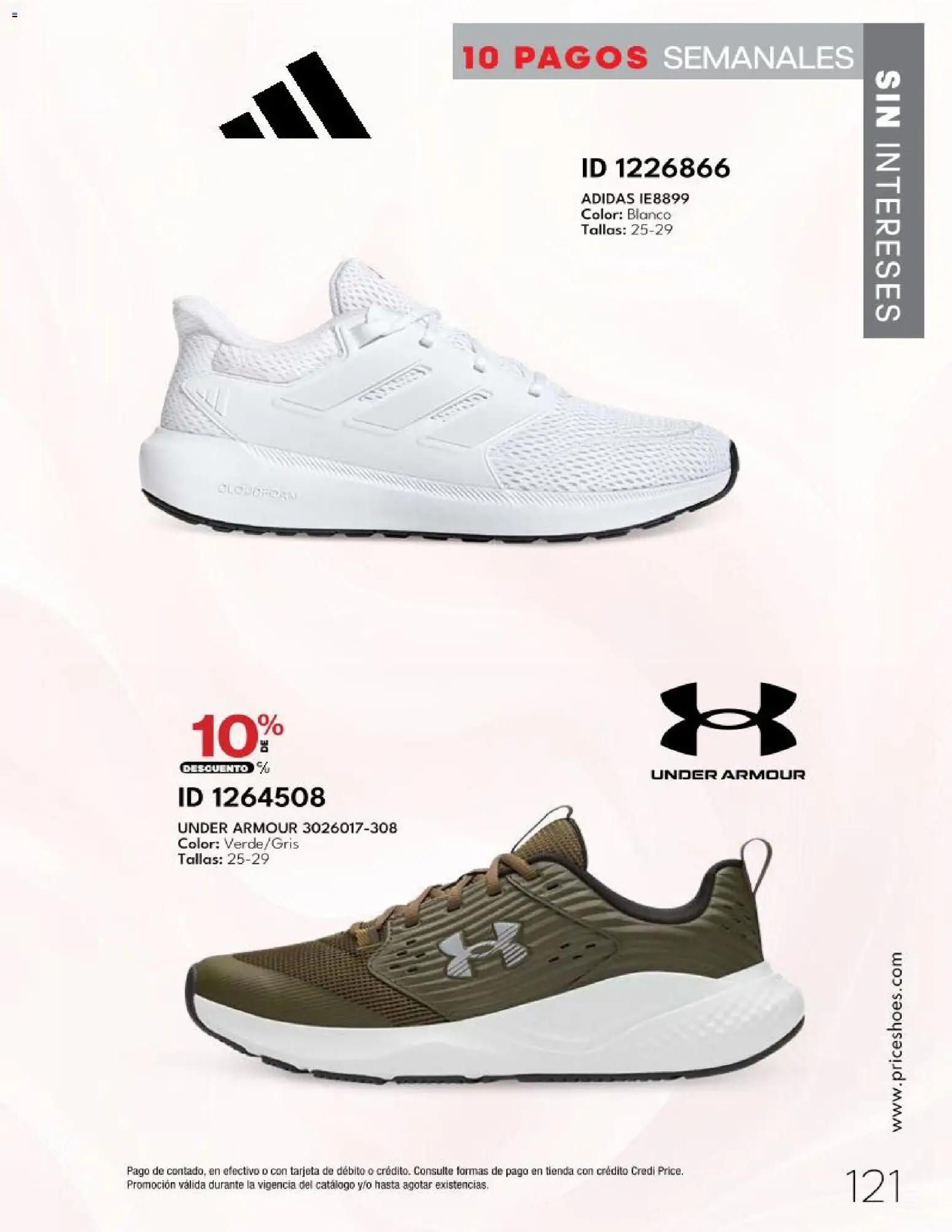 Nuevas ofertas de Price Shoes válidas en toda la República Mexicana desde el 20.03.2026. ¡Encuentra las mejores ofertas en Price Shoes catálogo 10 Pagos Sin Intereses! | Página: 121