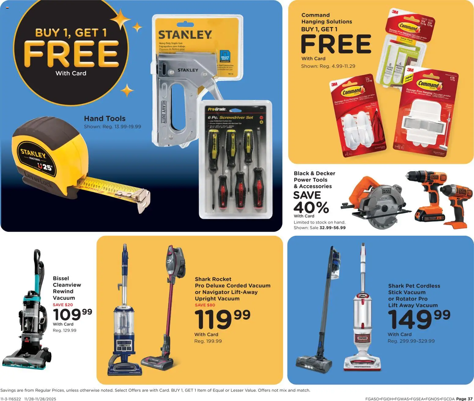 Fred Meyer Home & Apparel - valid from 28.11.2025 | Page: 38 | Products: Vacuum, Screwdriver, Staple, Gun