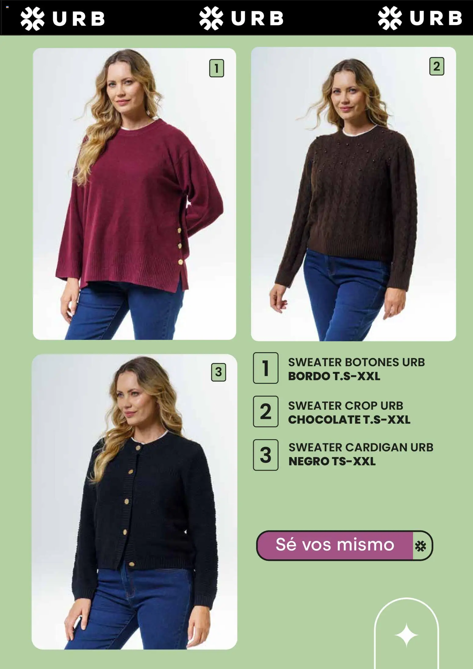 Jumbo - Catálogo URB | Otoño & Invierno │ válido desde el 17.04.2026 | Página: 7 | Productos: Sweater, Cardigan, Chocolate