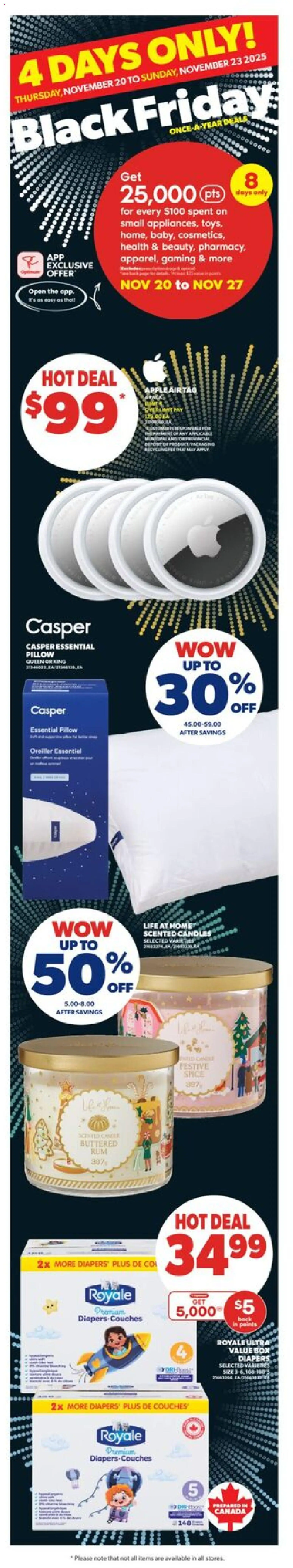 Real Canadian Superstore flyer valid from 20.11.2025 | Page: 5 | Products: Pillow