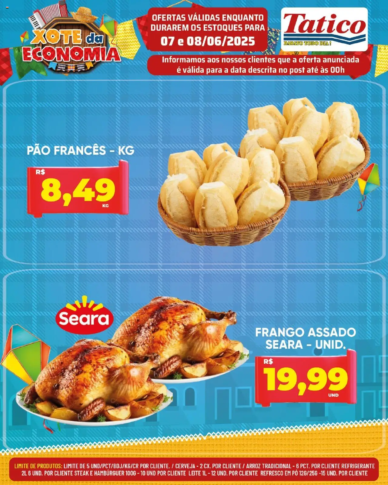 Tatico Folheto - válido de 09.06.2025 | Página: 30 | Produtos: Leite, Pão, Cerveja, Frango