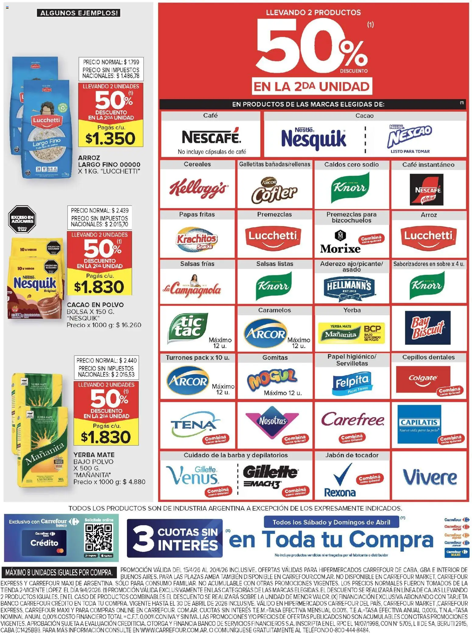 Carrefour ofertas │ válido desde el 15.04.2026 | Página: 6 | Productos: Bolsa, Mate, Yerba, Café