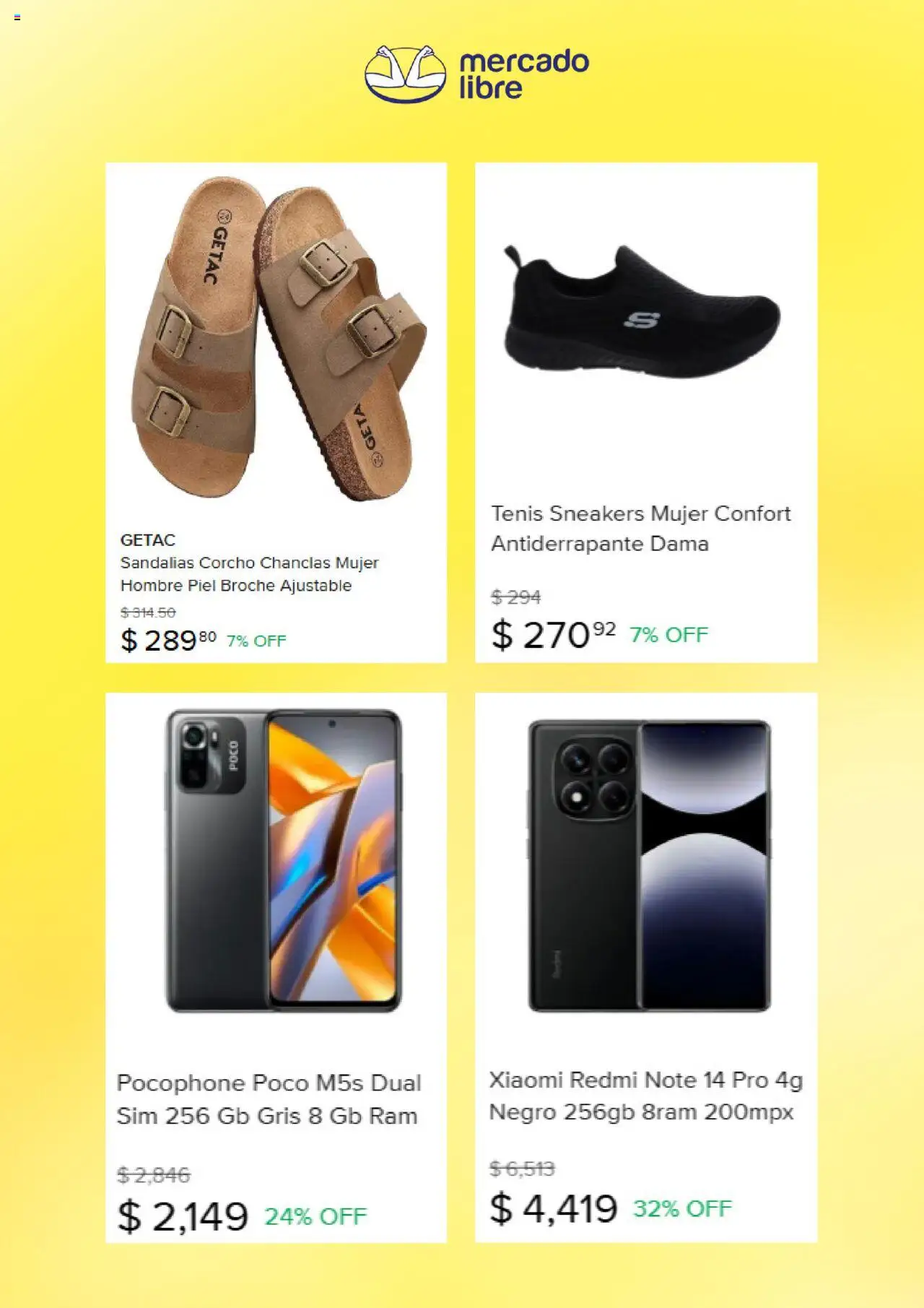 Nuevas ofertas de Mercado Libre válidas en toda la República Mexicana desde el 01.10.2025. ¡Encuentra las mejores ofertas en Mercado Libre - Catálogo! | Página: 2 | Productos: Tenis, Chanclas, Sandalias