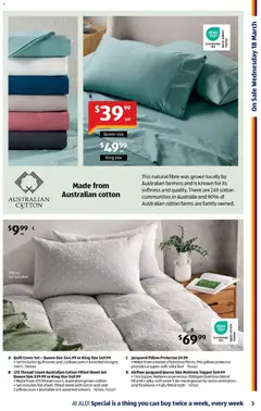 Preview of Aldi catalogue  - valid from 18.03.2026 | Page: 3 | Products: Mattress, Pillow