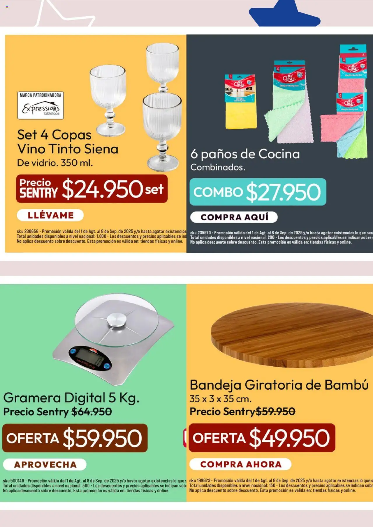 Home Sentry revista - valida desde el 04.08.2025 | Página: 5 | Productos: Bandeja, Cocina, Sobre, Vino
