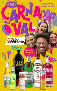 Supermercados São Vicente - Ofertas Festival de Carnaval - Pré-Visualização do folheto da loja Supermercados São Vicente, válido de 06.02.2026
