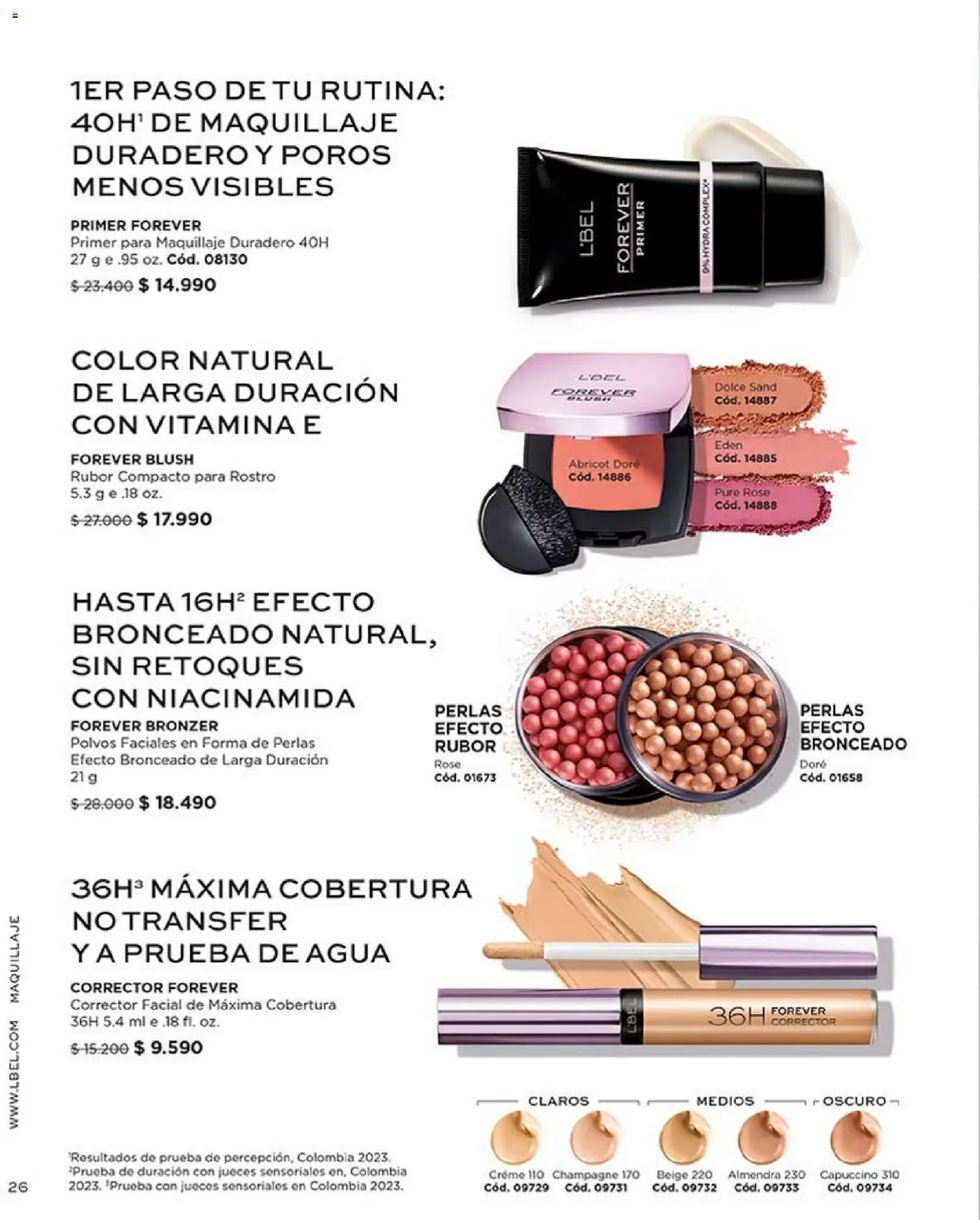 Catálogo L'Bel Campaña2x │ válido desde el 16.01.2026 | Página: 26 | Productos: Agua, Almendra, Corrector, Rubor