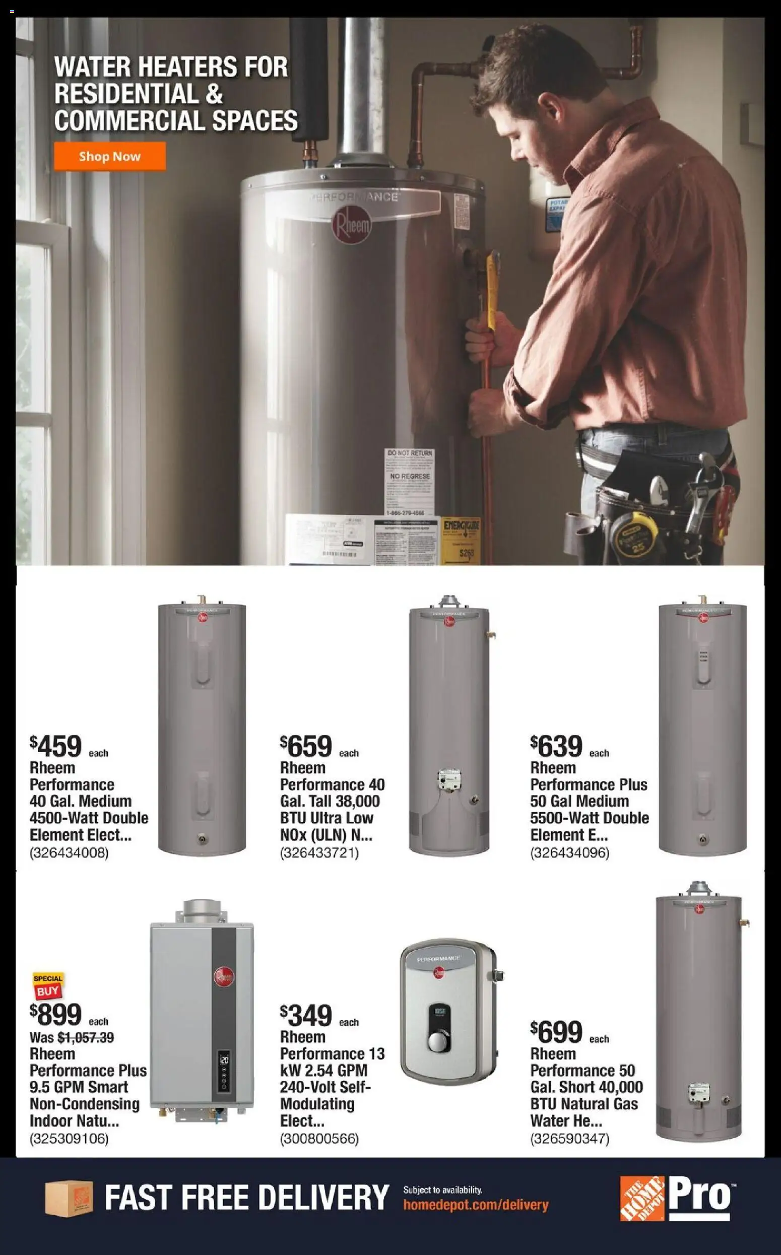 Home Depot Shop Pro Ad - CA - valid from 03.11.2025 | Page: 6 | Products: Water