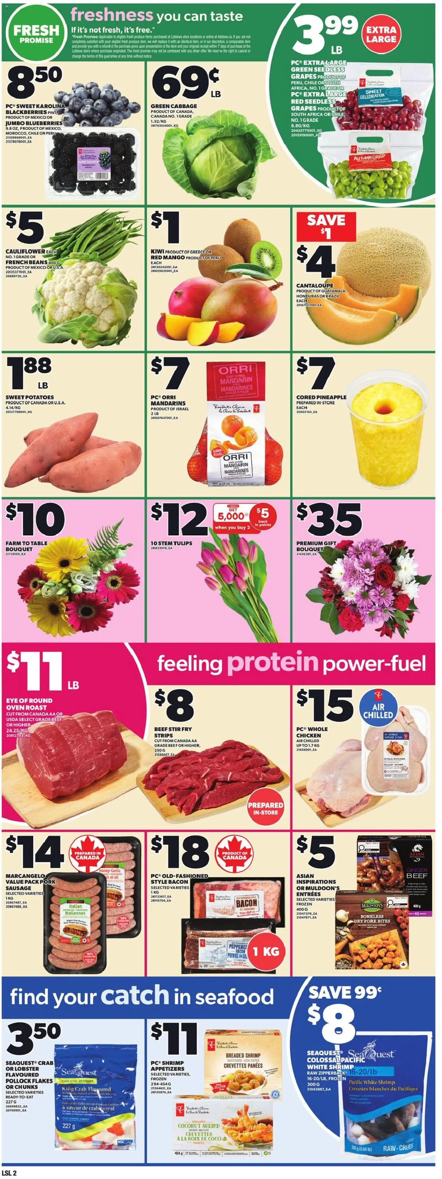 Loblaws flyer valid from 12.03.2026 | Page: 5 | Products: Beef, Pineapple, Oven, Pork