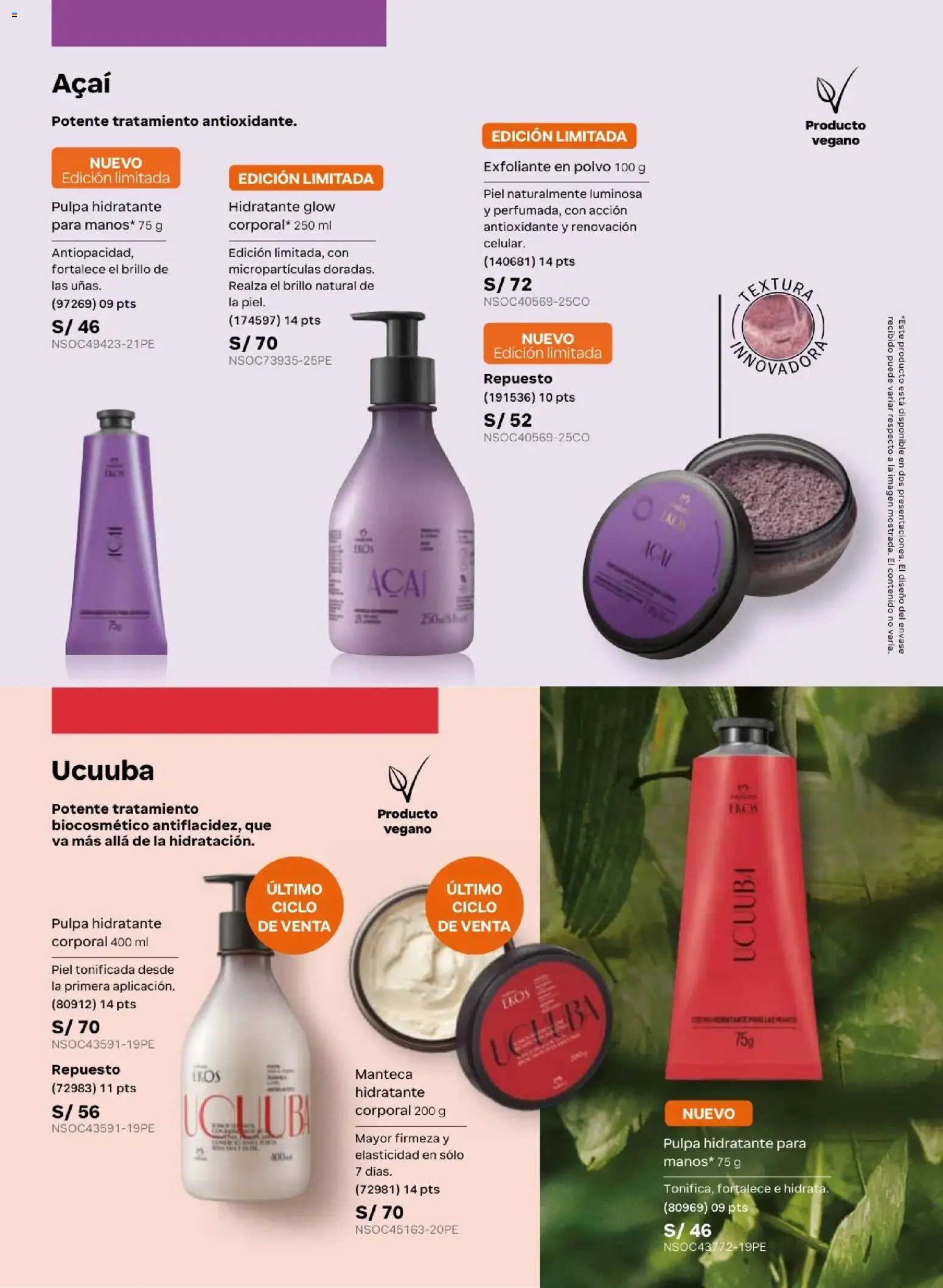 Catálogo Natura válido desde 20.02.2026 | Página: 102 | Productos: Exfoliante, Polvo