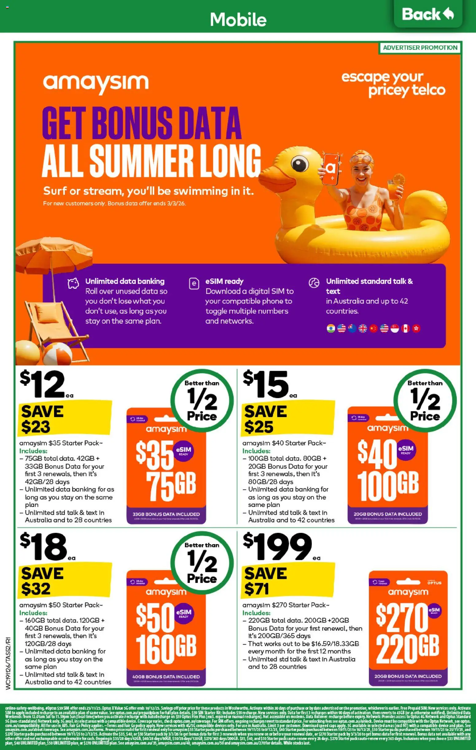 Woolworths catalogue - valid from 19.11.2025 | Page: 52 | Products: Date, Digital, Phone, Device