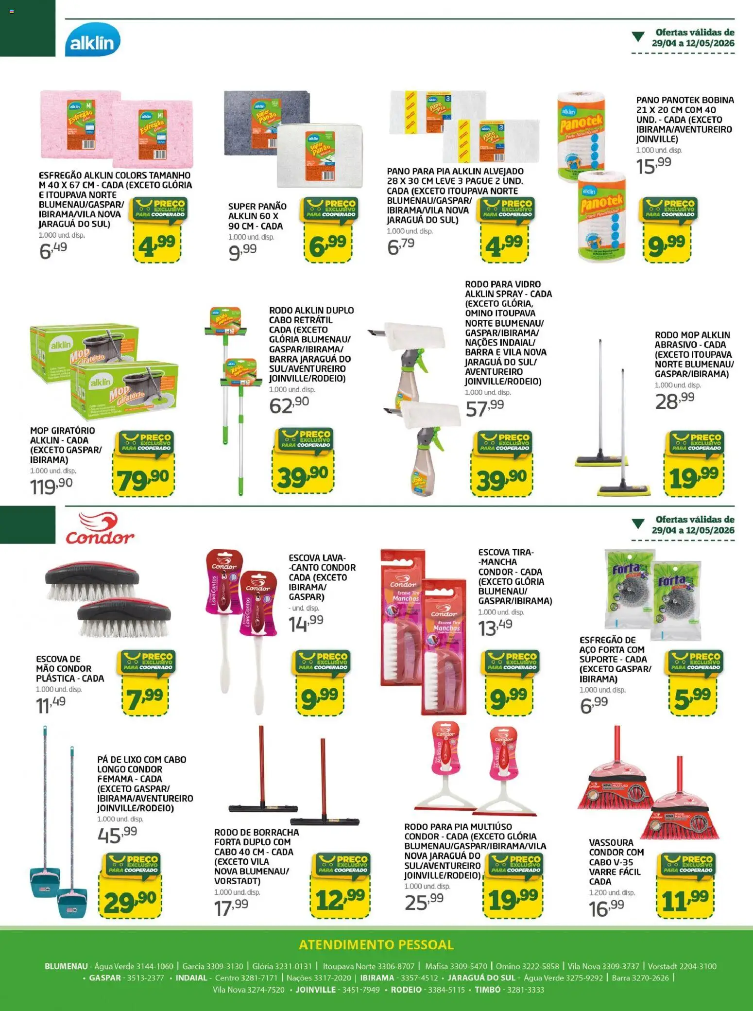 Cooper Folheto - válido de 29.04.2026 | Página: 16 | Produtos: Pá, Vassoura, Rodo, Esfregão