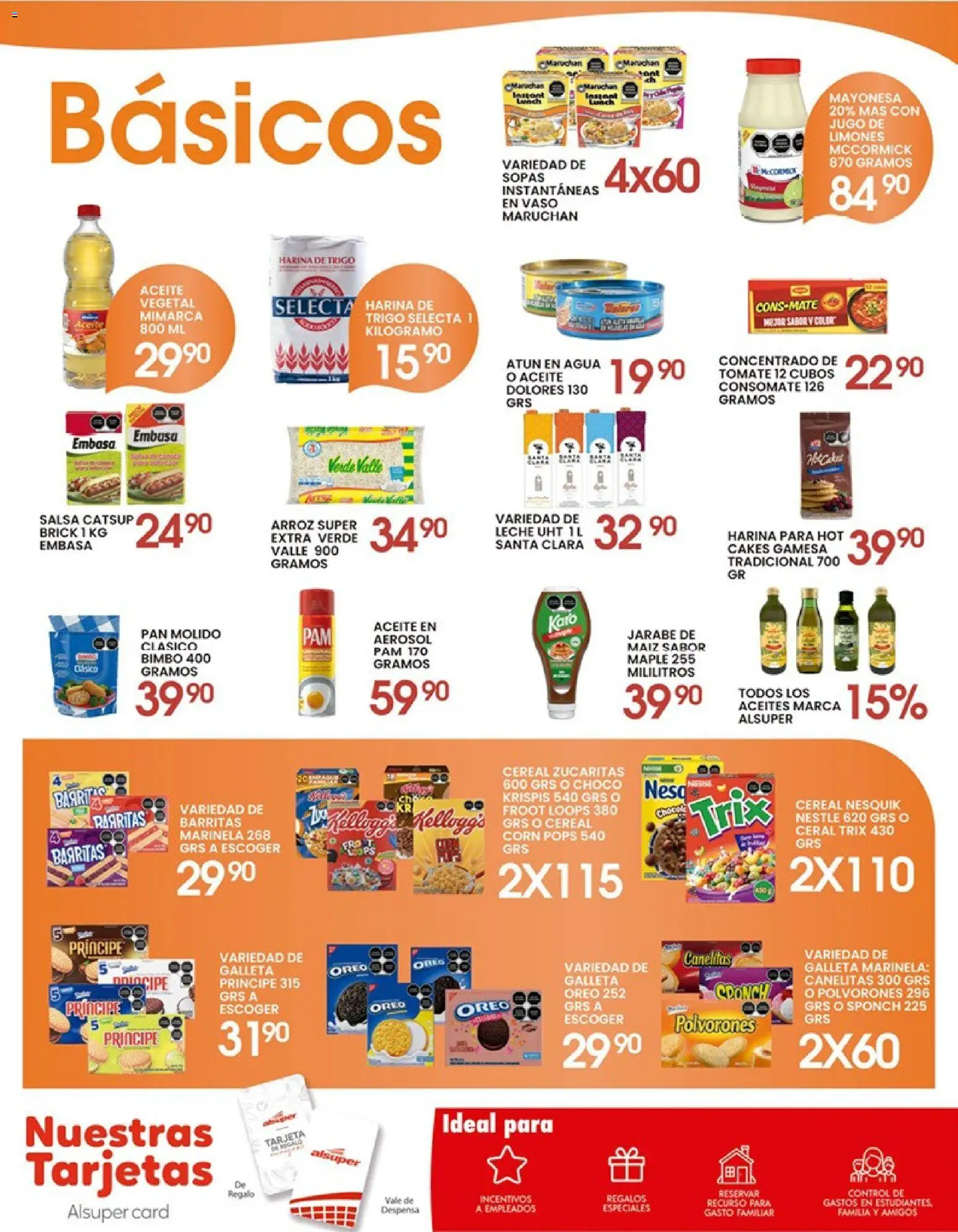 Nuevas ofertas de Alsuper válidas en toda la República Mexicana desde el 24.04.2026. ¡Encuentra las mejores ofertas en Alsuper folleto Calera! | Página: 6 | Productos: Mayonesa, Atún, Aceite, Catsup