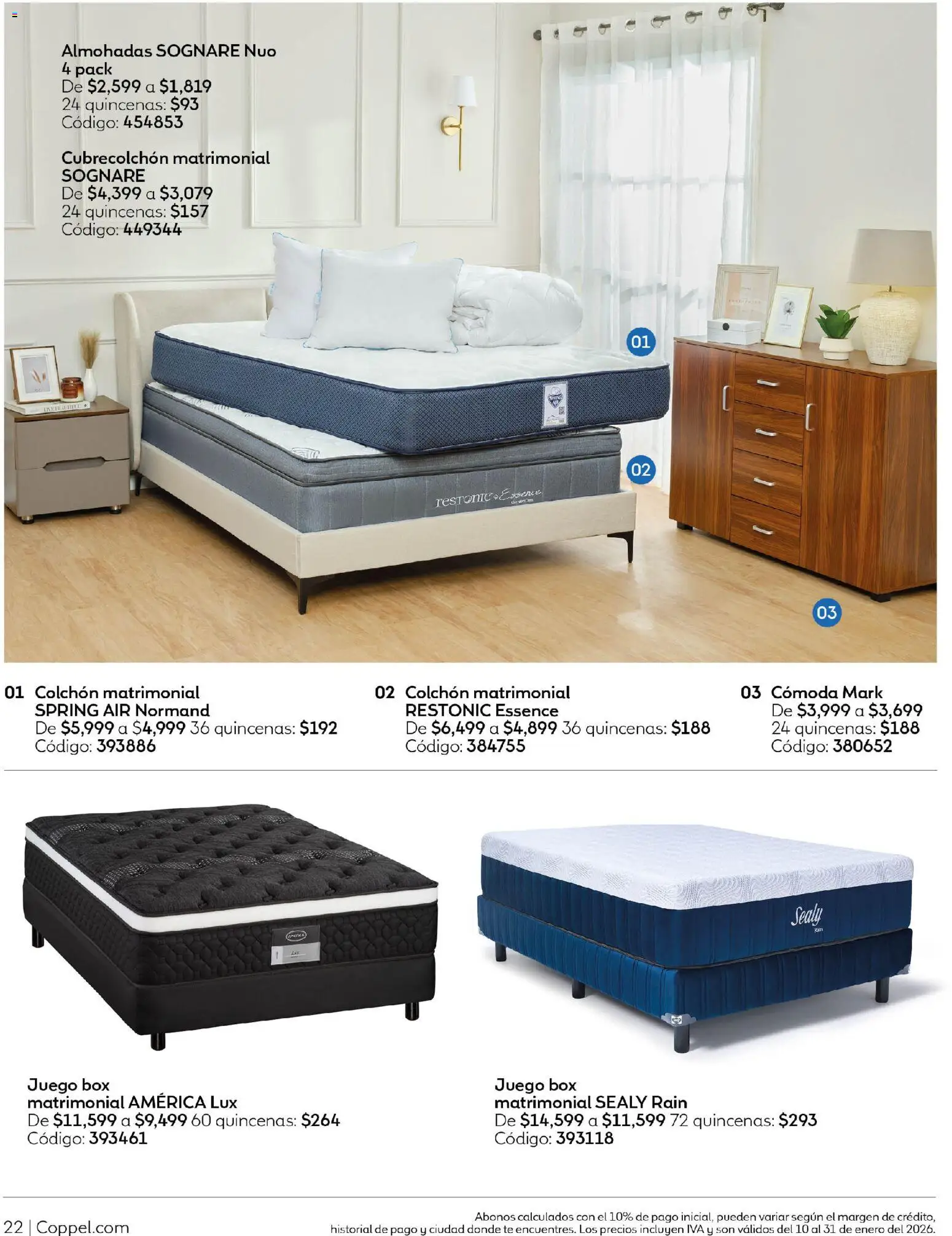 Nuevas ofertas de Coppel válidas en toda la República Mexicana desde el 10.01.2026. ¡Encuentra las mejores ofertas en Coppel catálogo Invierno! | Página: 23 | Productos: Juego, Colchón, Té