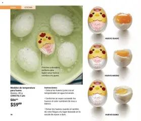 Nuevas ofertas de AVON válidas en toda la República Mexicana desde el 12.09.2025. ¡Encuentra las mejores ofertas en Medidor de temperatura para huevo, Resina. 49 g (200276) 5 pts! | Página: 46 | Productos: Huevo, Agua, Huevos, Cocina