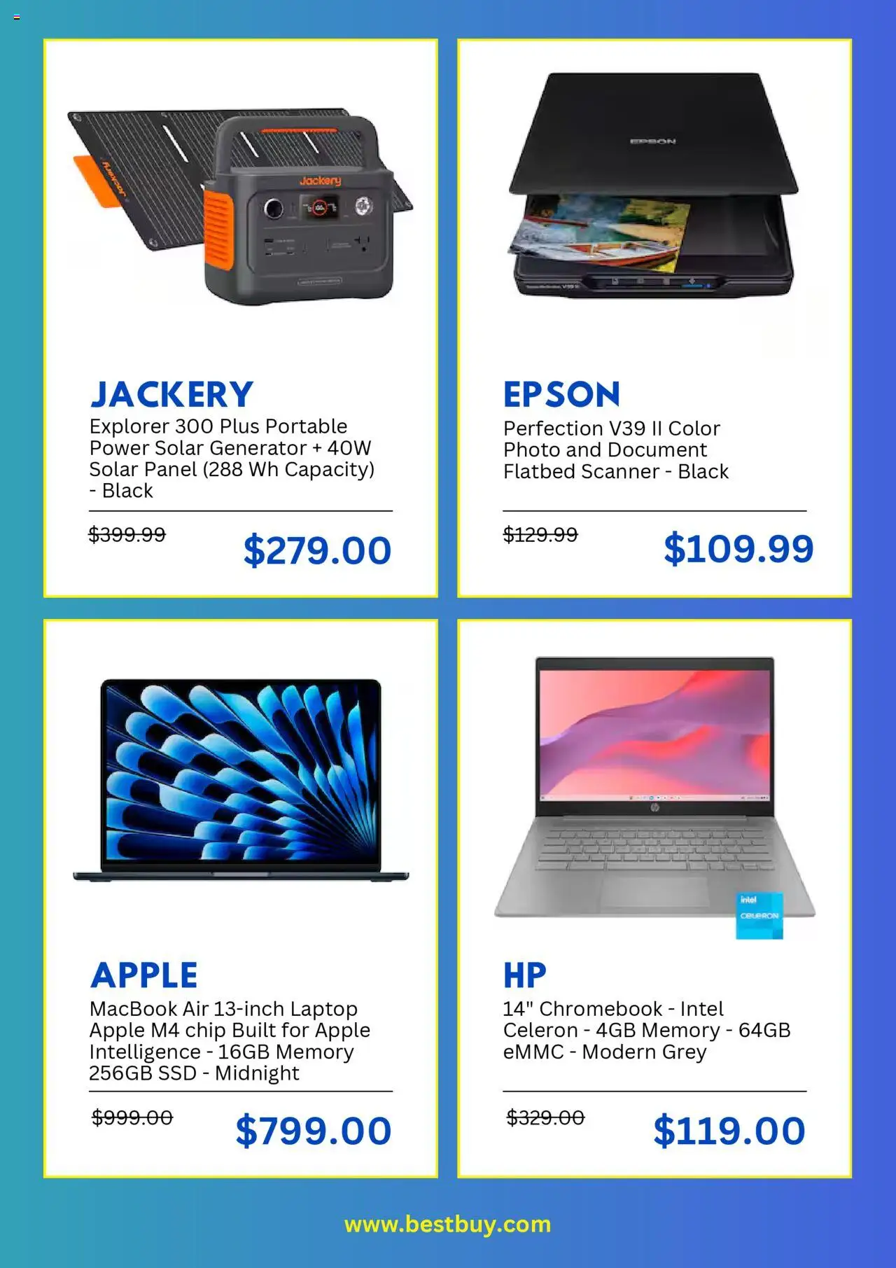 Best Buy Weekly Ad - valid from 13.10.2025 | Page: 5 | Products: Laptop, Chromebook, Scanner, SSD
