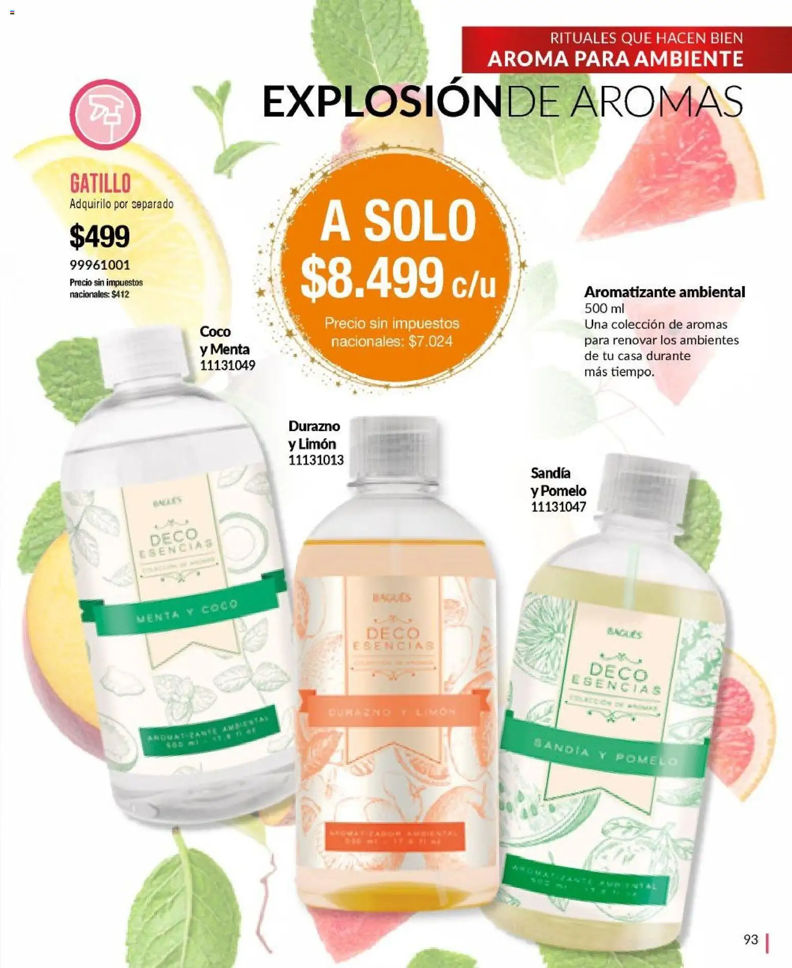 Bagués - Catálogo │ válido desde el 17.11.2025 | Página: 93 | Productos: Sandía, Limón, Pomelo, Esencias