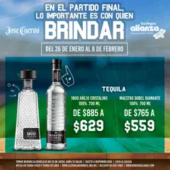 Vista previa de Bodegas Alianza catálogo Super Descuentos José Cuervo, nuevo folleto de la tienda, válido en México a partir del 26.01.2026