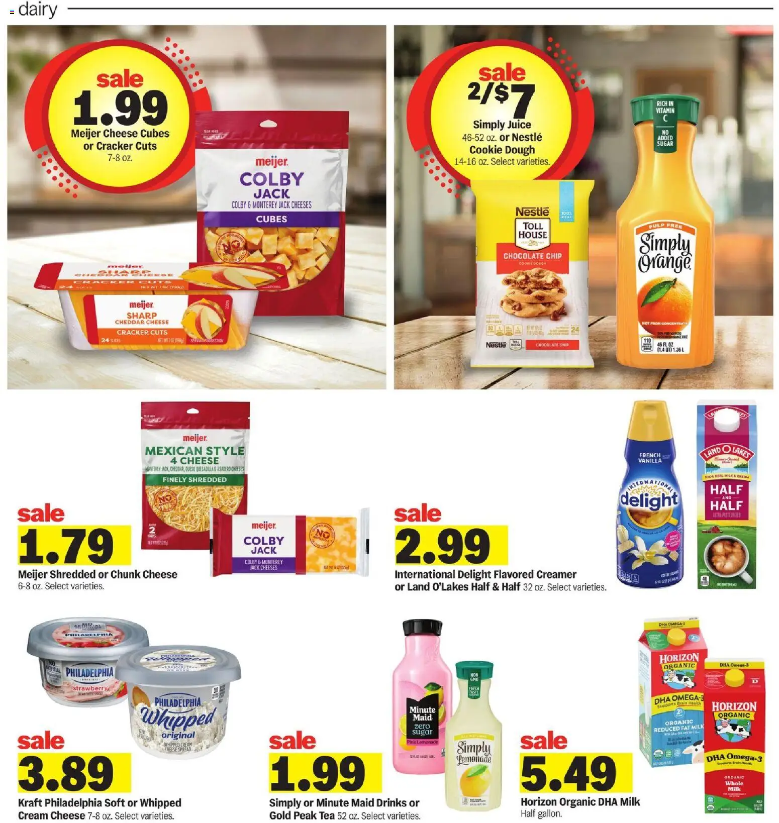 Meijer Weekly Ad - valid from 01.04.2026 | Page: 22 | Products: Cheese, Chocolate, Juice, Sugar