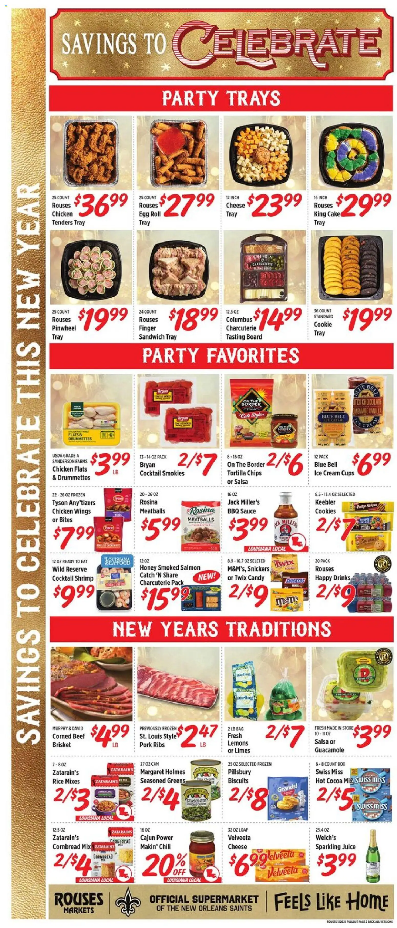 Rouses Weekly Ad - LA - valid from 26.12.2025 | Page: 5 | Products: Cheese, Pork, Chips, Sauce