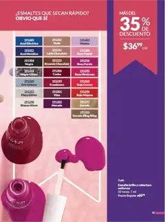 Nuevas ofertas de AVON válidas en toda la República Mexicana desde el 09.08.2025. ¡Encuentra las mejores ofertas en Vino, Esmalte de uñas color Vino! | Página: 62 | Productos: Brillo, Glitter, Chocolate, Esmalte de uñas
