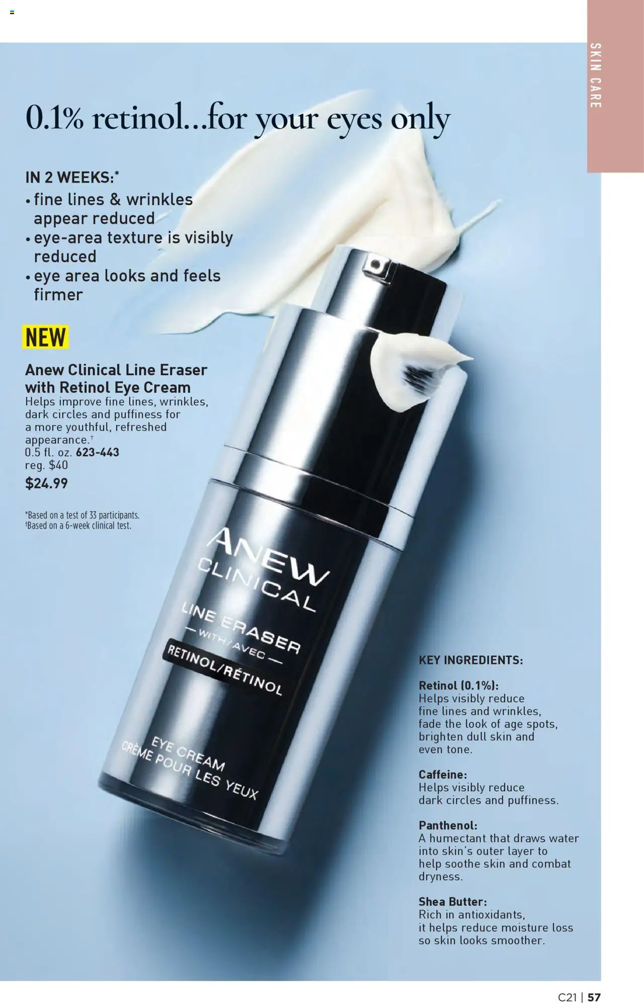 Avon Brochure - valid from 08.10.2025 | Page: 57 | Products: Eraser, Butter, Eye Cream, Water