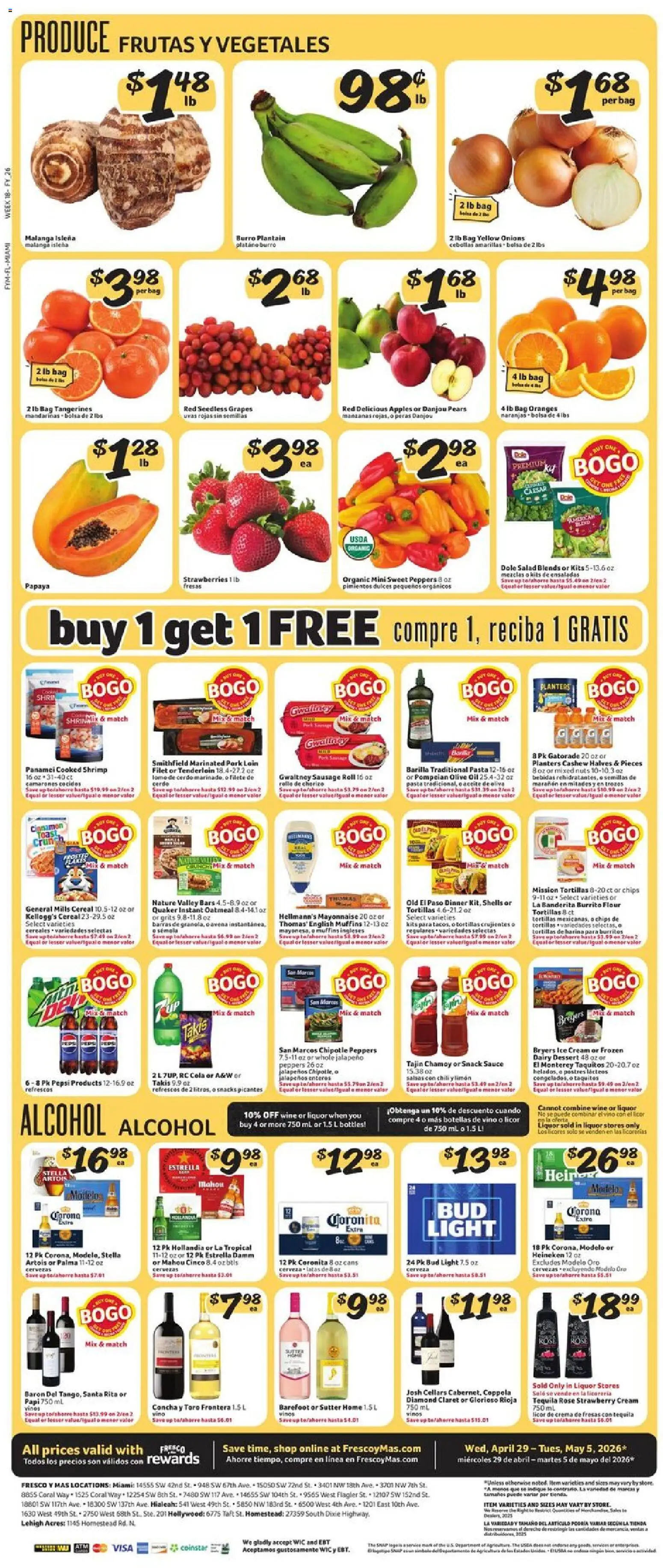 Fresco y Más Weekly Ad - valid from 29.04.2026 | Page: 5 | Products: Mayonnaise, Sauce, Sausage, Bag