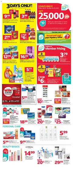 Preview of Rexall weekly flyer / circulaire from shop Rexall valid from 18.07.2025
