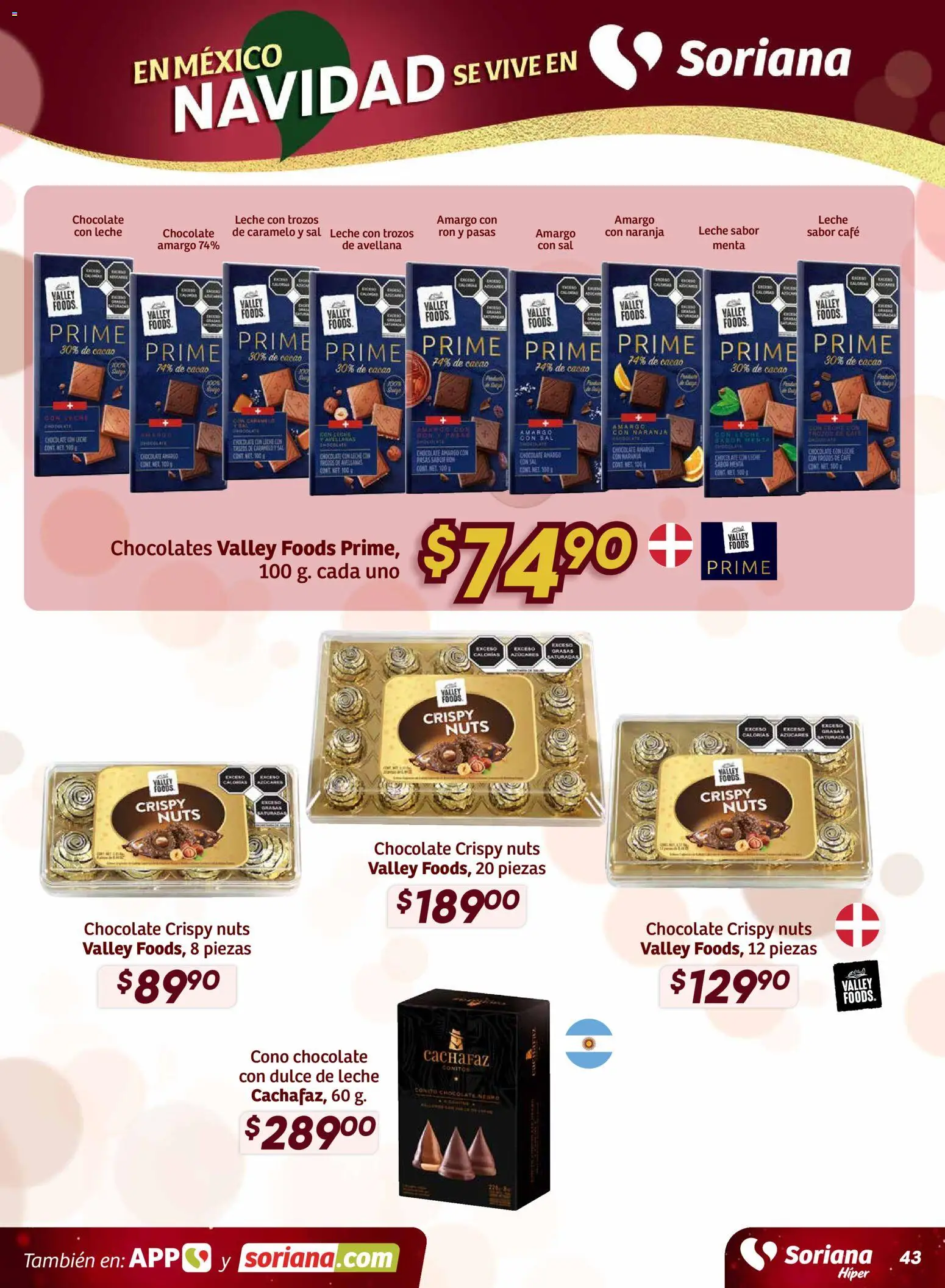 Nuevas ofertas de Soriana válidas en toda la República Mexicana desde el 27.11.2025. ¡Encuentra las mejores ofertas en Soriana - Preciazazaso Híper: Ags, Col, Gto, Jal, Mich! | Página: 44 | Productos: Dulce de leche, Leche, Café, Cacao
