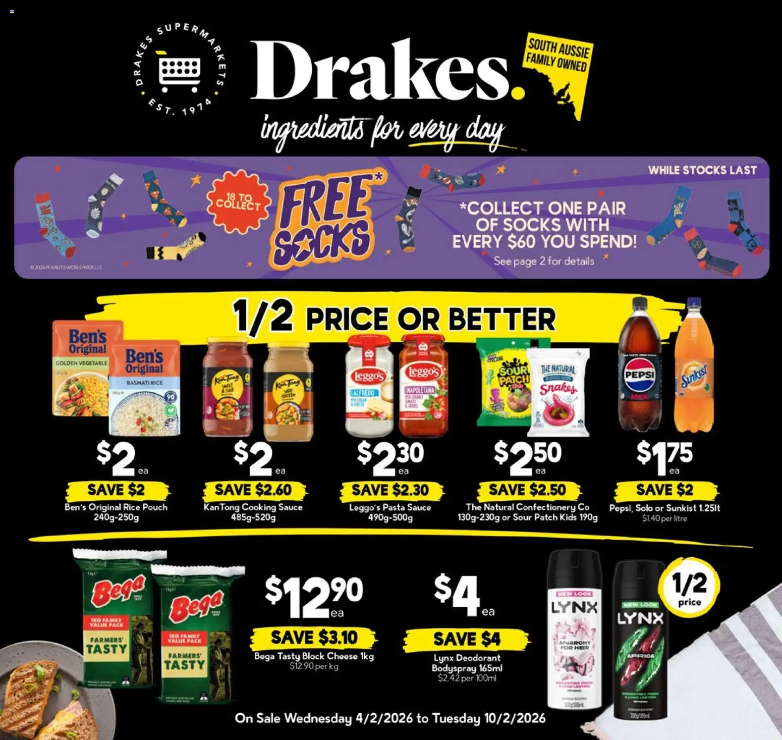 Drakes catalogue - valid from 04.02.2026 | Page: 22 | Products: Rice, Pepsi, Sauce, Socks