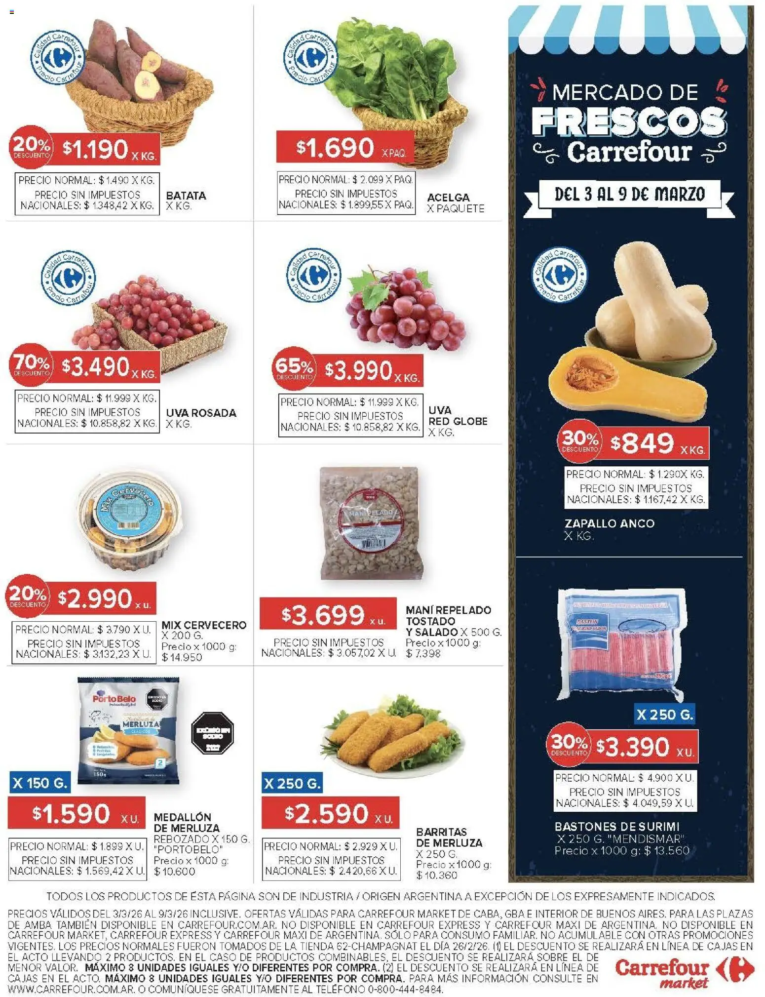 Carrefour Market catálogo │ válido desde el 03.03.2026 | Página: 18 | Productos: Teléfono, Caso, Batata, Mani