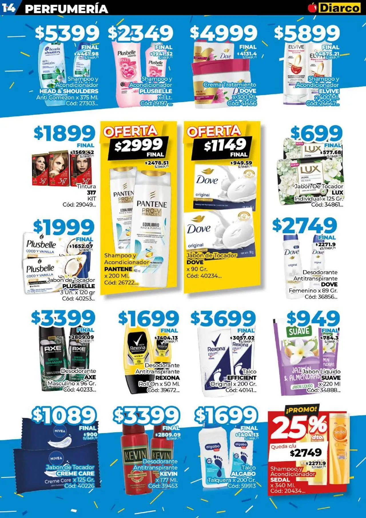 Diarco ofertas │ válido desde el 08.09.2025 | Página: 14 | Productos: Almendras, Individual, Jabón, Crema