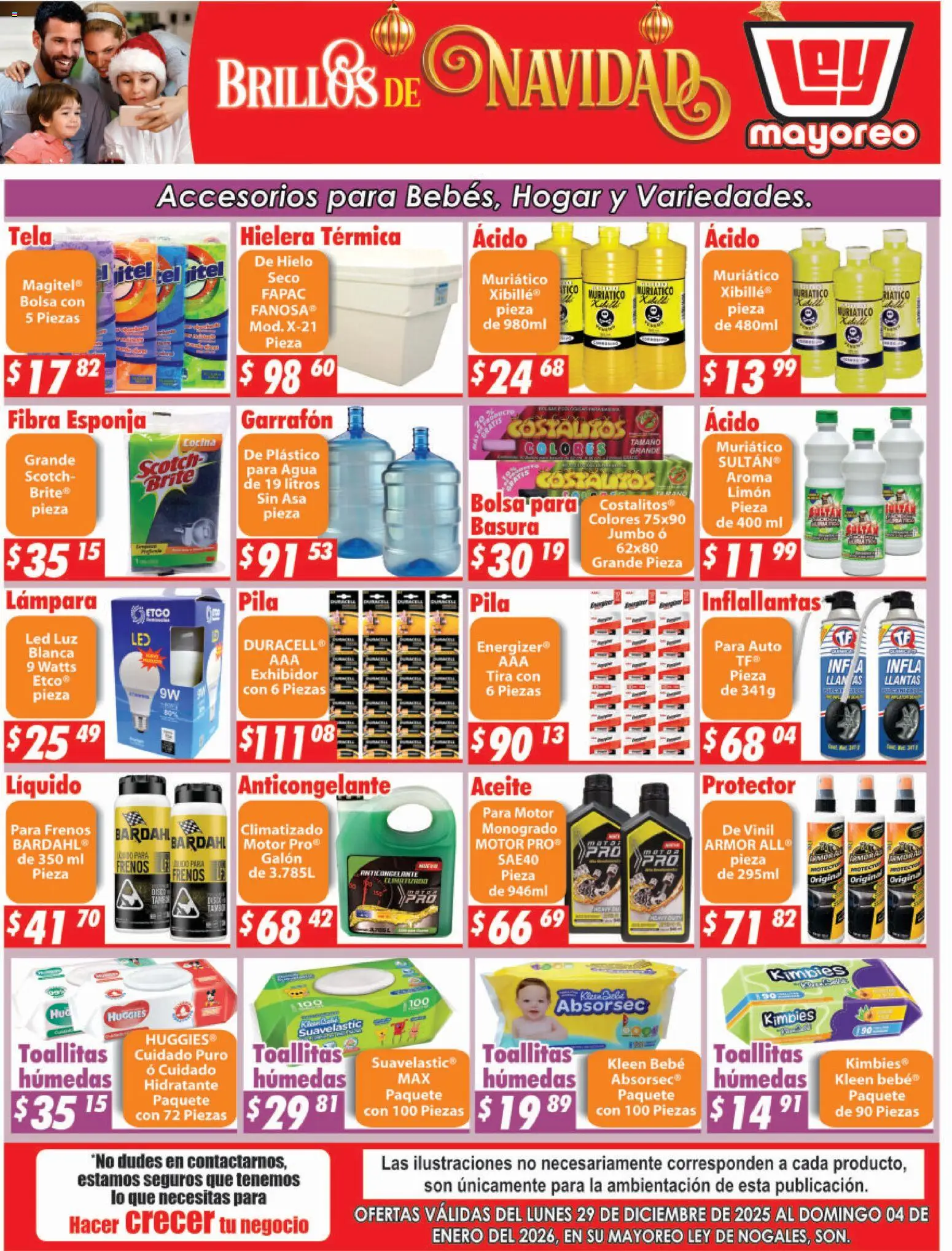Nuevas ofertas de Casa Ley válidas en toda la República Mexicana desde el 29.12.2025. ¡Encuentra las mejores ofertas en Casa Ley folleto Nogales! | Página: 6 | Productos: Esponja, Agua, Limón, Aceite