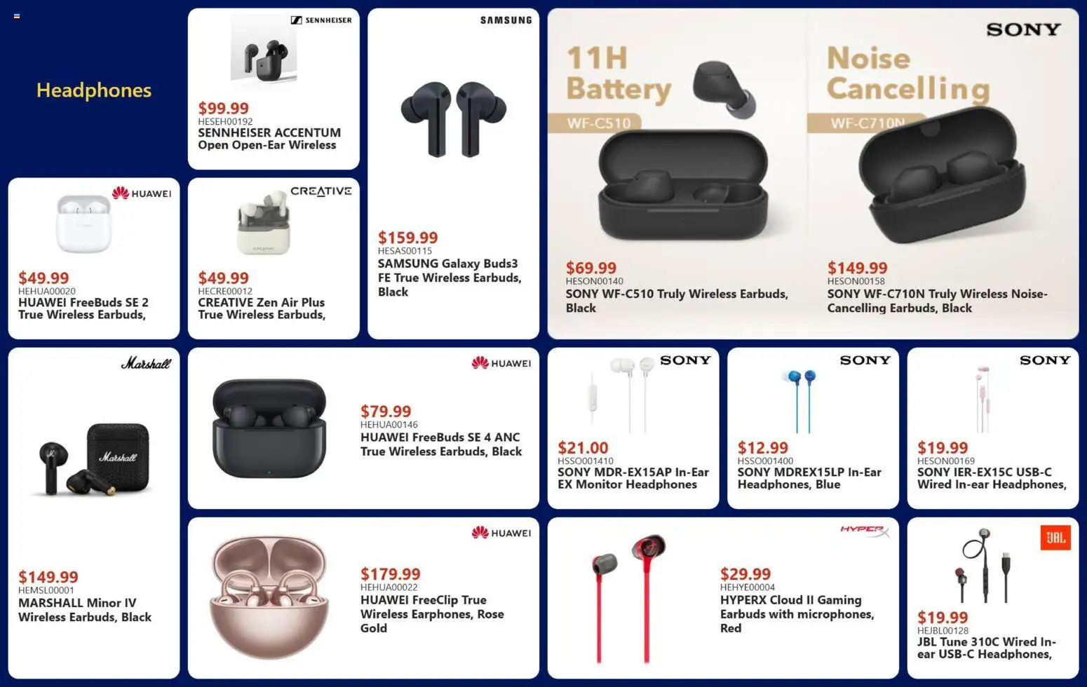 Canada Computers flyer valid from 27.03.2026 | Page: 15 | Products: Monitor, Headphones, Battery