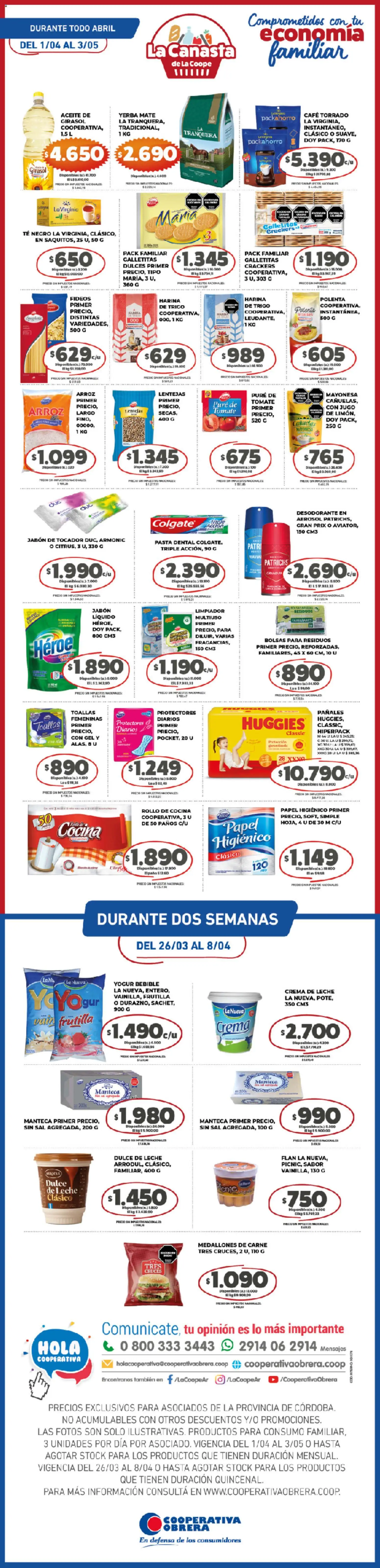 Cooperativa Obrera - Catálogo La Canasta de La Coope │ válido desde el 01.04.2026 | Página: 1