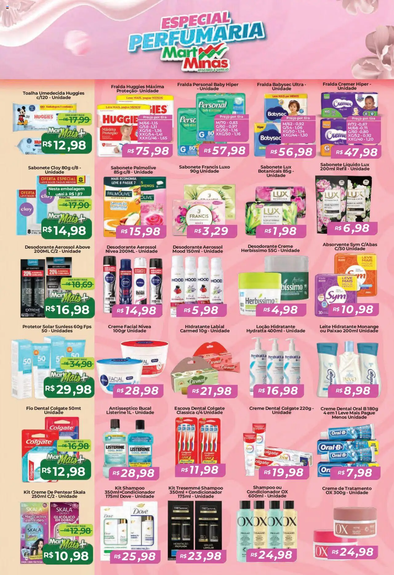 Mart Minas Folheto - válido de 16.10.2025 | Página: 7 | Produtos: Escova, Leite, Absorvente, Toalha umedecida