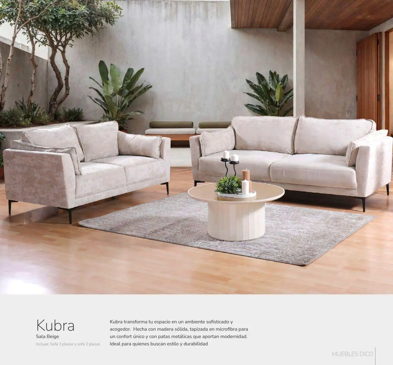 Nuevas ofertas de Muebles Dico válidas en toda la República Mexicana desde el 26.09.2025. ¡Encuentra las mejores ofertas en Muebles Dico - Universal! | Página: 8 | Productos: Sofá