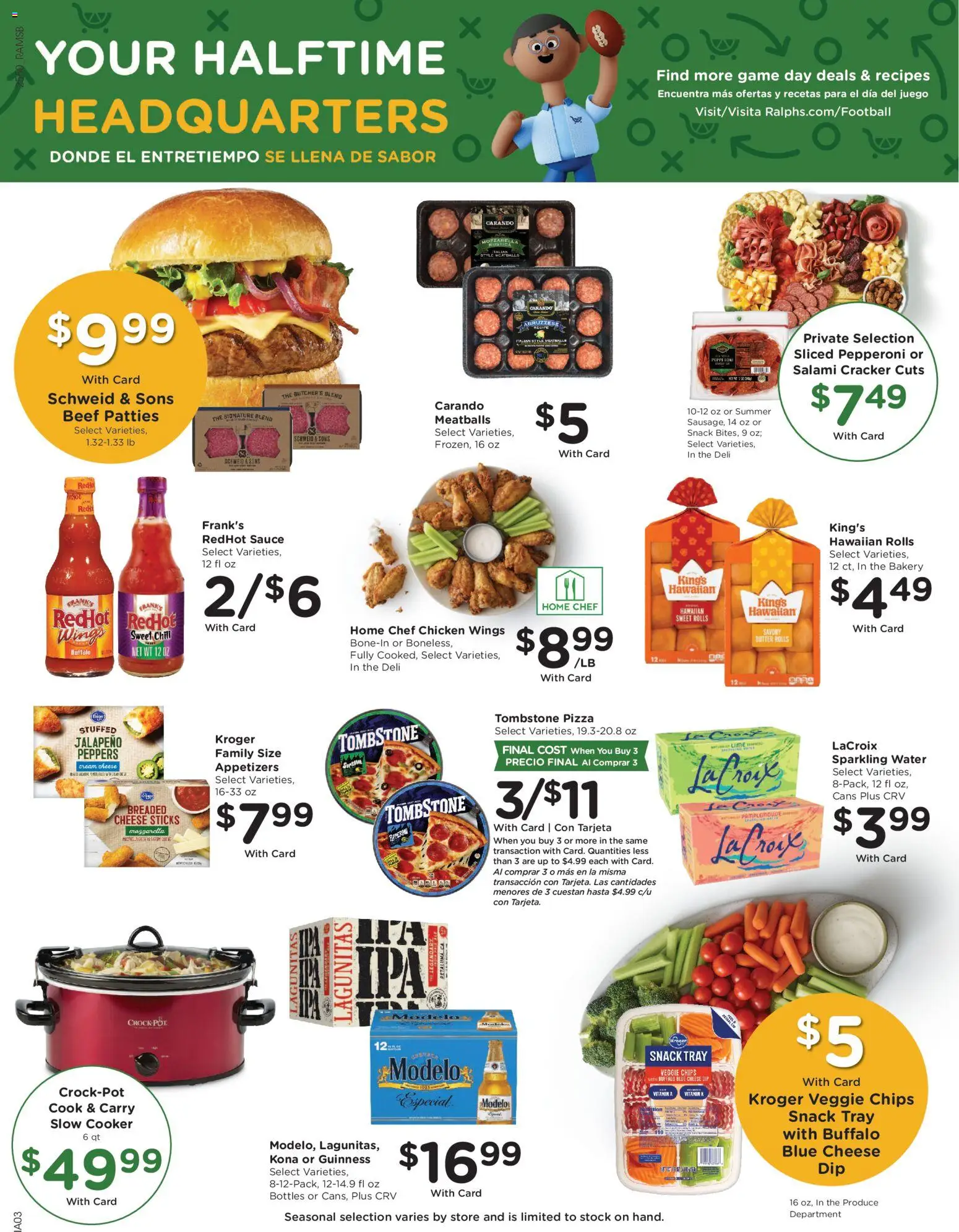 Ralphs Weekly Ad - valid from 14.01.2026 | Page: 5 | Products: Cheese, Salami, Sauce, Game