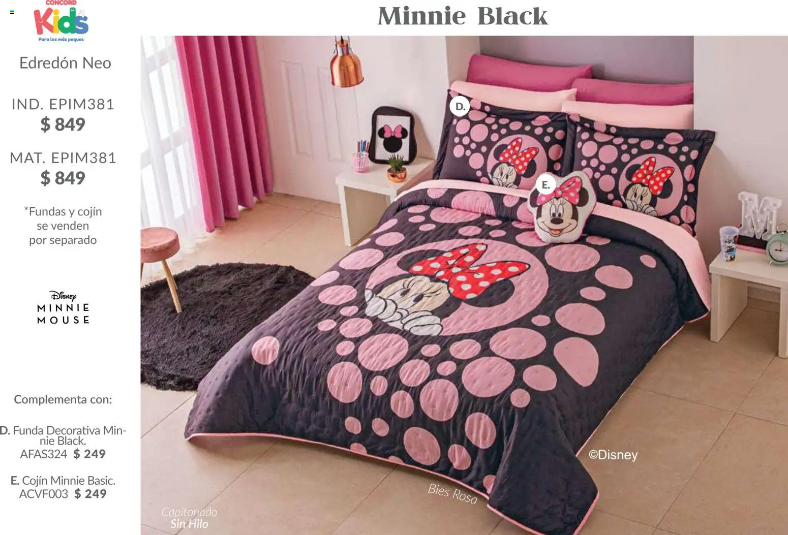 Nuevas ofertas de Colchas Concord válidas en toda la República Mexicana desde el 01.02.2026. ¡Encuentra las mejores ofertas en Colchas Concord catálogo Kids! | Página: 24 | Productos: Mouse, Funda