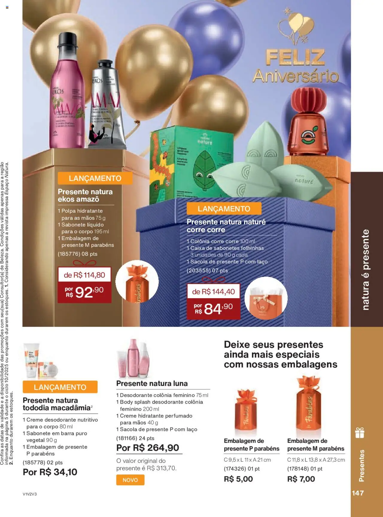 Natura Folheto - válido de 05.06.2025 | Página: 147 | Produtos: Revista, Creme, Sabonete, Body