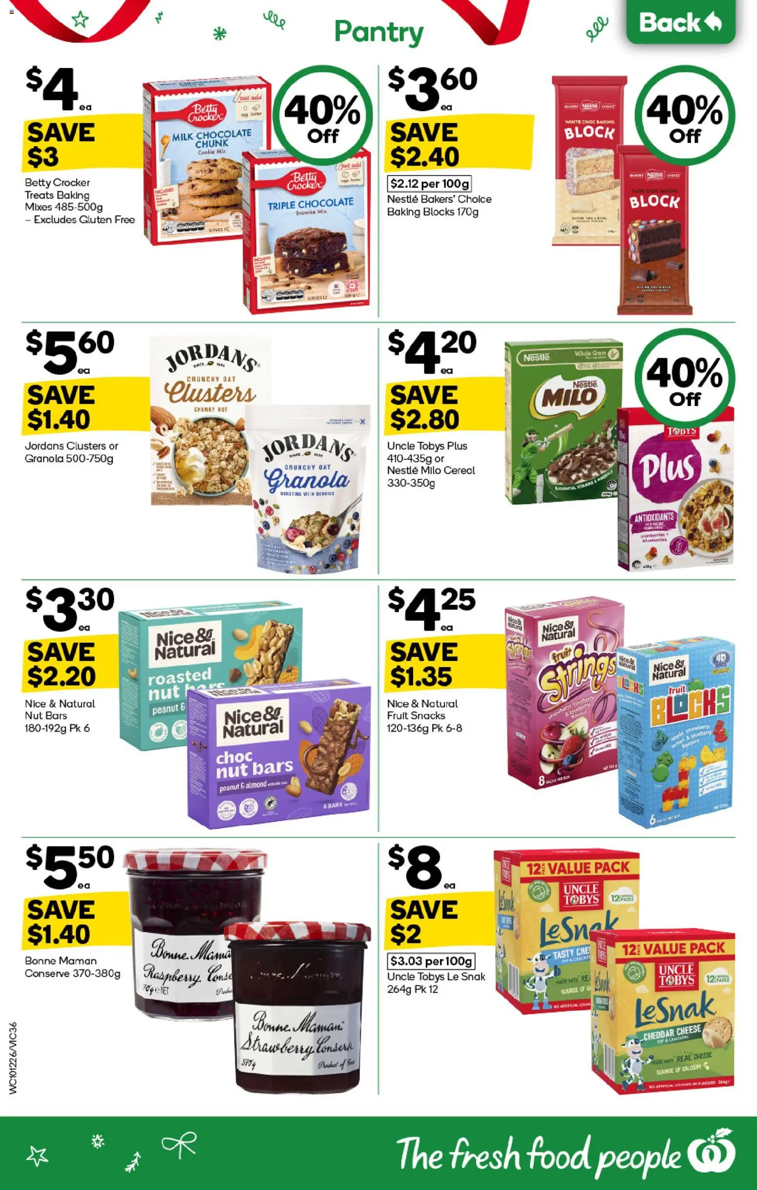 Woolworths catalogue - valid from 10.12.2025 | Page: 36 | Products: Cheese, Chocolate, Cereal, Raspberry