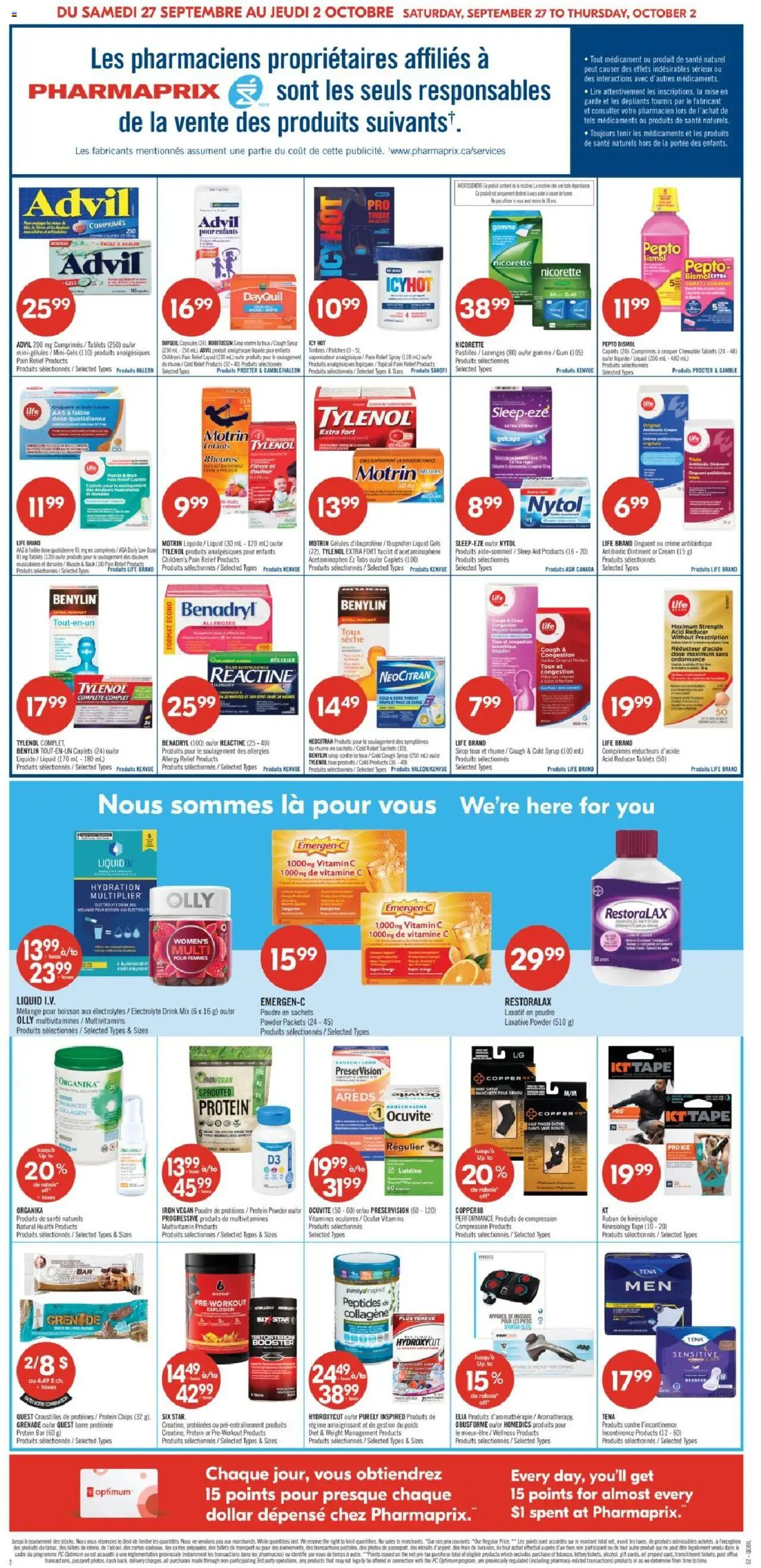 Pharmaprix flyer valid from 27.09.2025 | Page: 4 | Products: Chips, Cream, PC, Iron