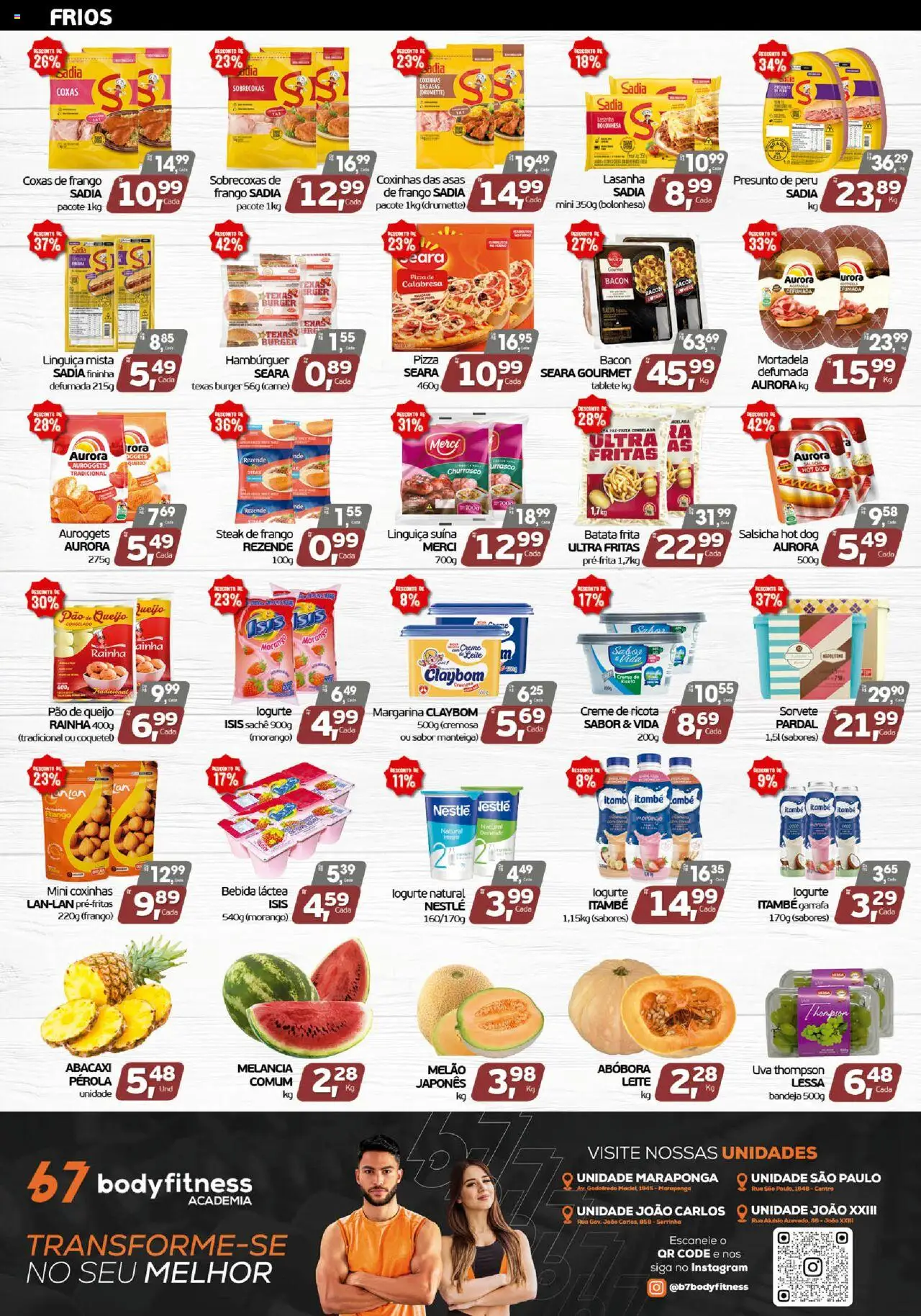 Cometa Supermercados Folheto - válido de 18.08.2025 | Página: 3 | Produtos: Abóbora, Queijo, Abacaxi, Batata frita